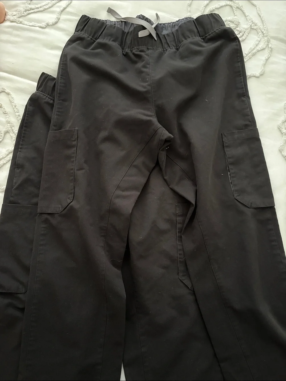 Men's Figs Black Scub Pants